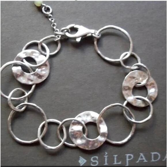 Silpada Sterling Silver Hammered Circles
Bracelet Retired B1217 39B8H3 - Picture 2 of 3